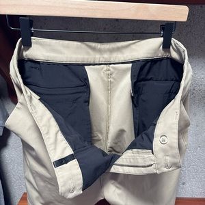 Khaki dress shorts